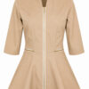 hentex-s2-beige_result Bež ženska medicinska bluza S2