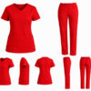 Medicinska uniforma komplet – ženska bluza i hlače crvena Ženska medicinska uniforma komplet bluza i hlače više boja