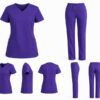 Medicinska uniforma komplet – ženska bluza i hlače ljubicasta Ženska medicinska uniforma komplet bluza i hlače više boja