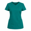 Ženska medicinska bluza T14 kirurško zelena ženska medicinska bluza T14 V izrez