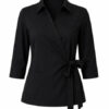 medicinska-bluza-s3-kratki-rukav-crna.jpg_result ženska medicinska bluza S3 Hentex crna